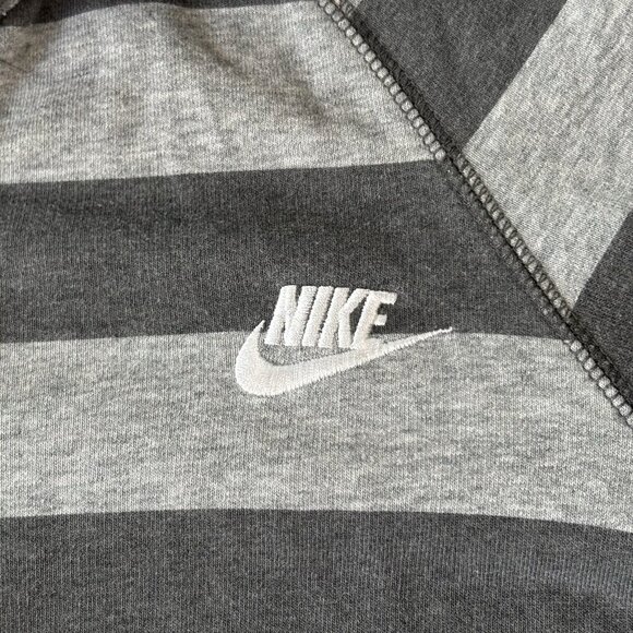 Nike Boys Junior Bomber Sweatshirt Jacket Size XL Vtg Retro Pullover Y2K Stipped - Picture 4 of 15